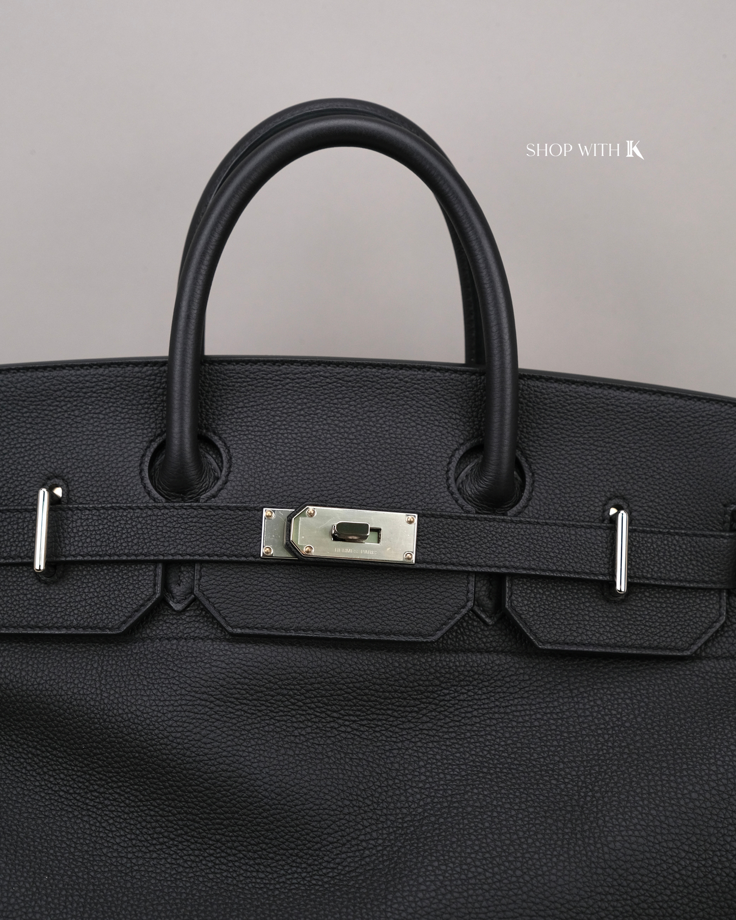Hermes Hac 40 Noir PHW