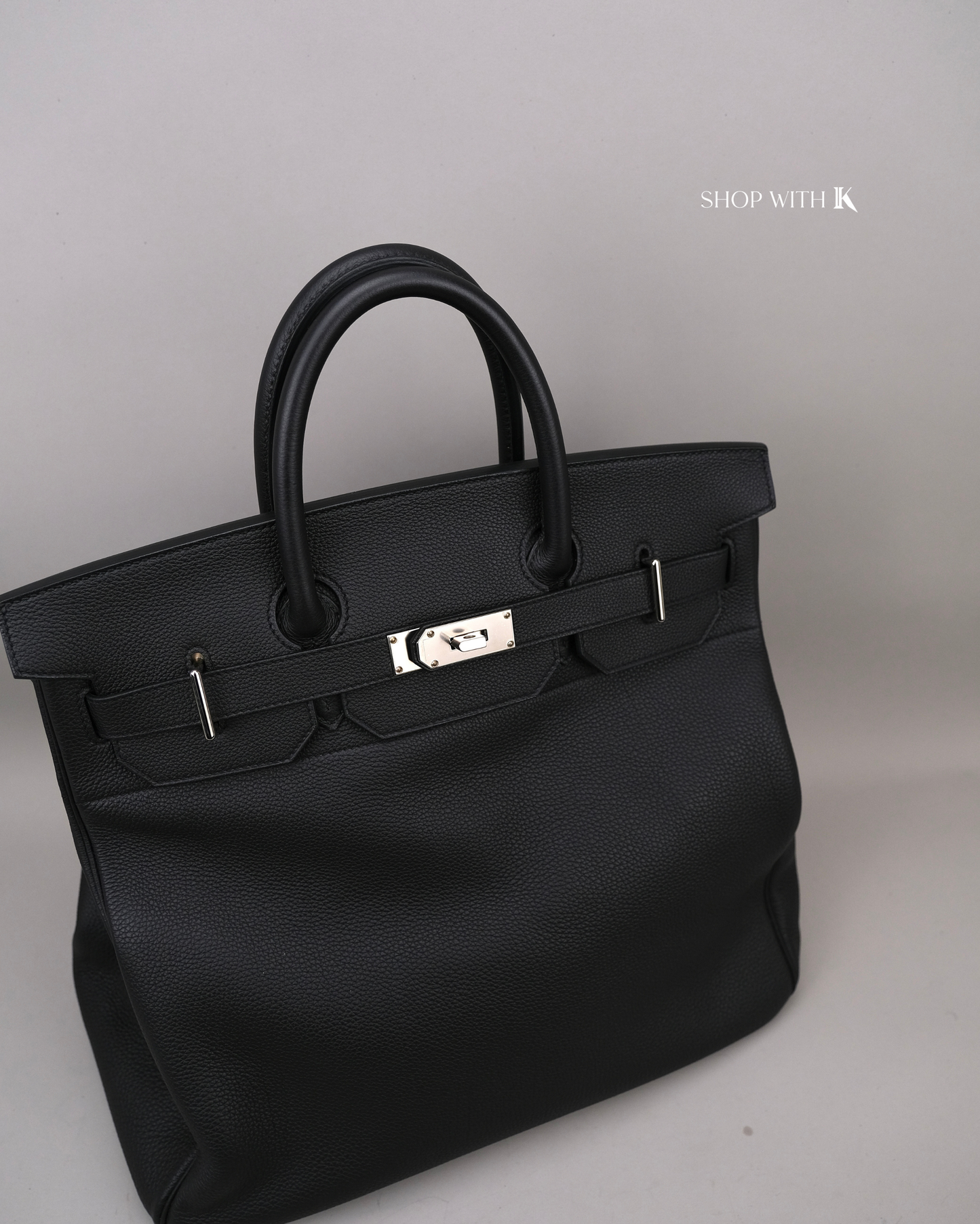 Hermes Hac 40 Noir PHW