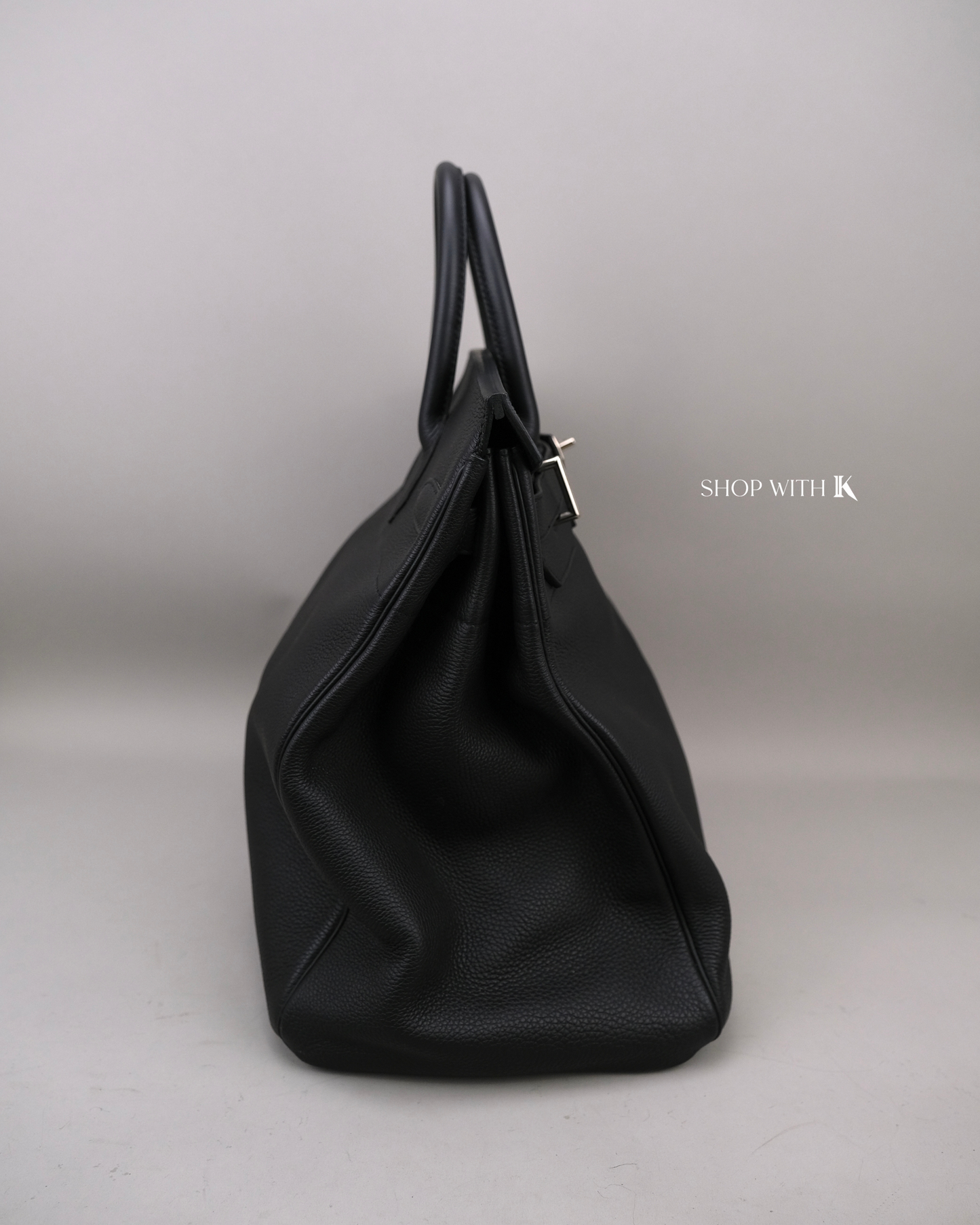 Hermes Hac 40 Noir PHW