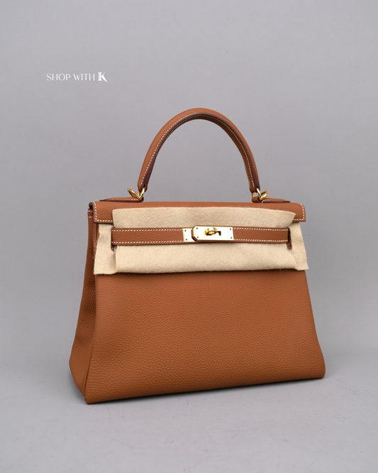 Hermes Kelly 28 Gold GHW