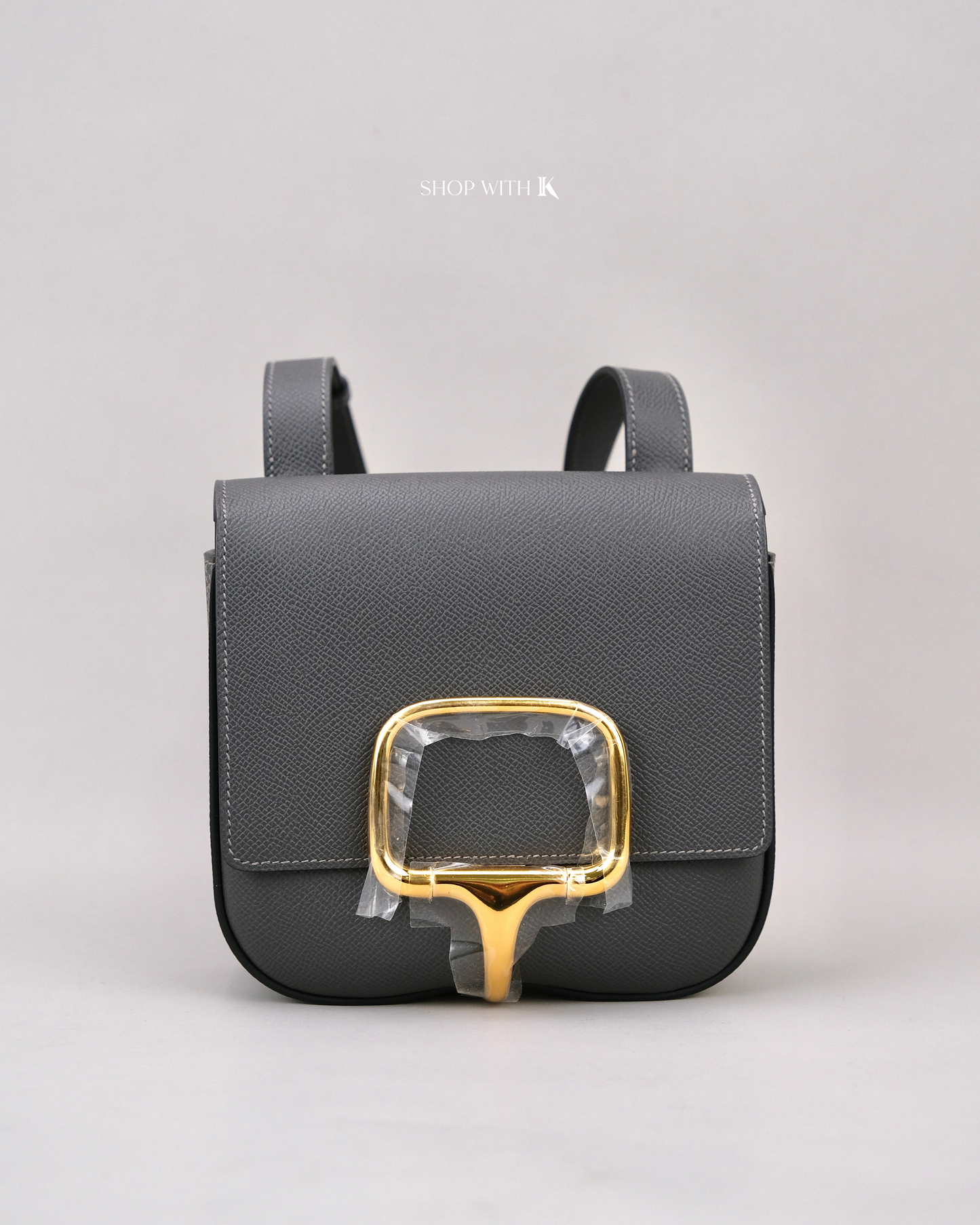 Hermes Della Cavalleria Mini Graphite GHW