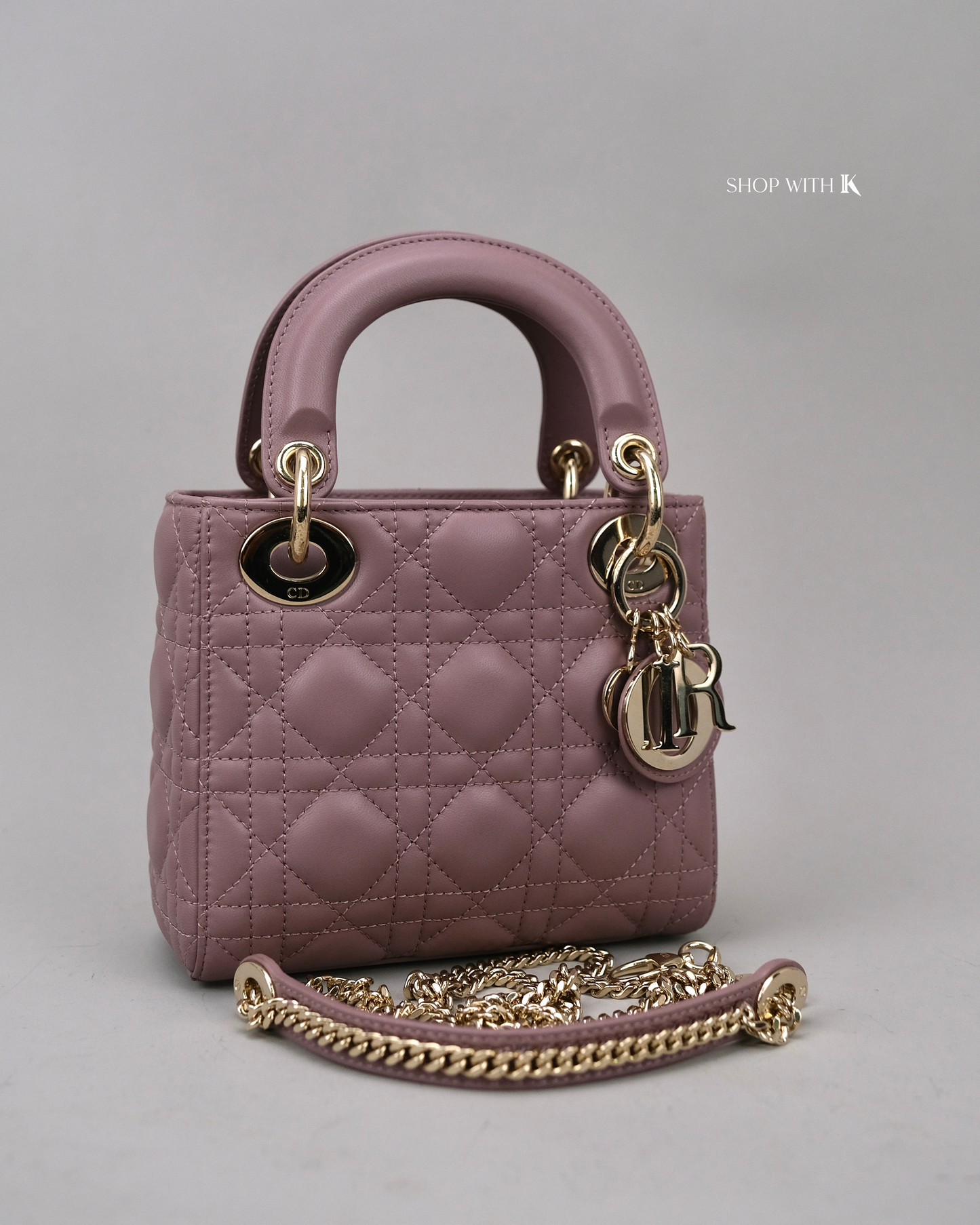 Dior Mini Lady Peony Pink