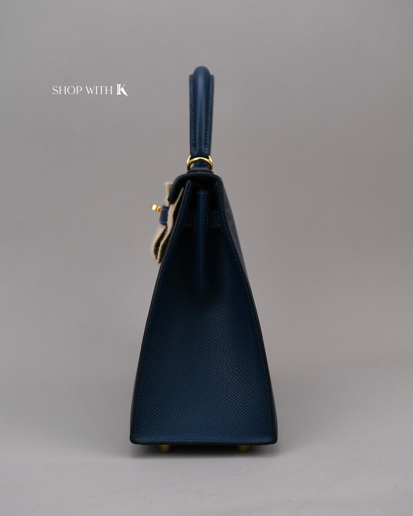 Hermes Kelly 25 Bleu de Prusse GHW