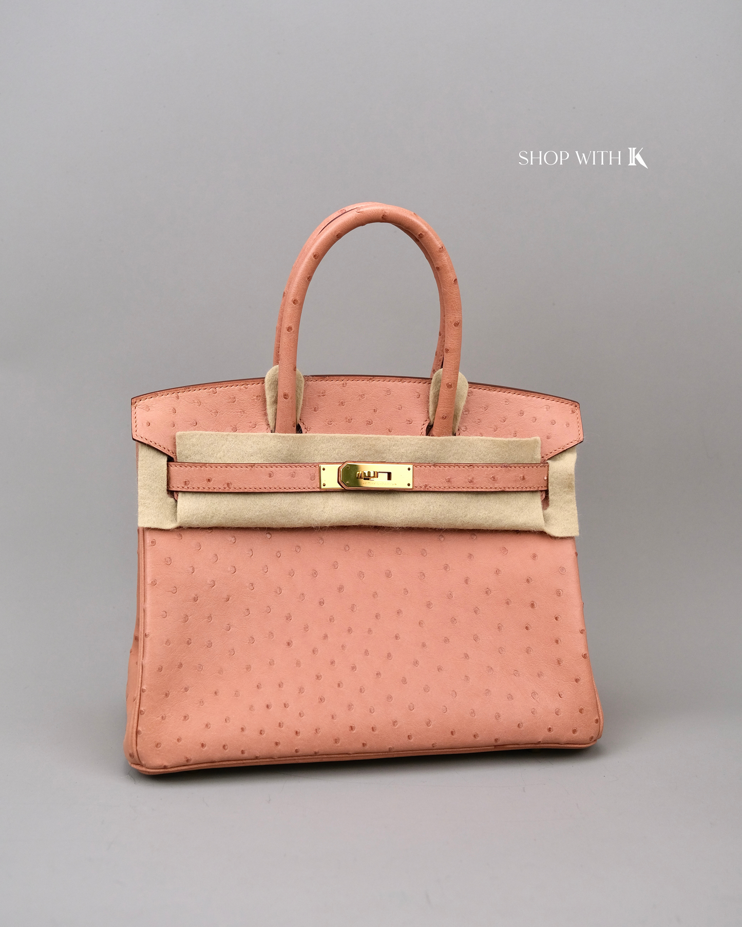 Hermes Birkin 30 Ostrich Terre Cuite GHW