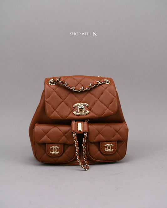 Chanel Duma Backpack Mini Caramel CGHW