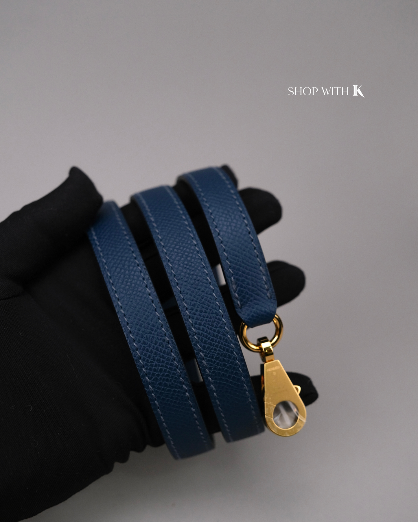 Hermes Kelly 25 Bleu de Prusse GHW