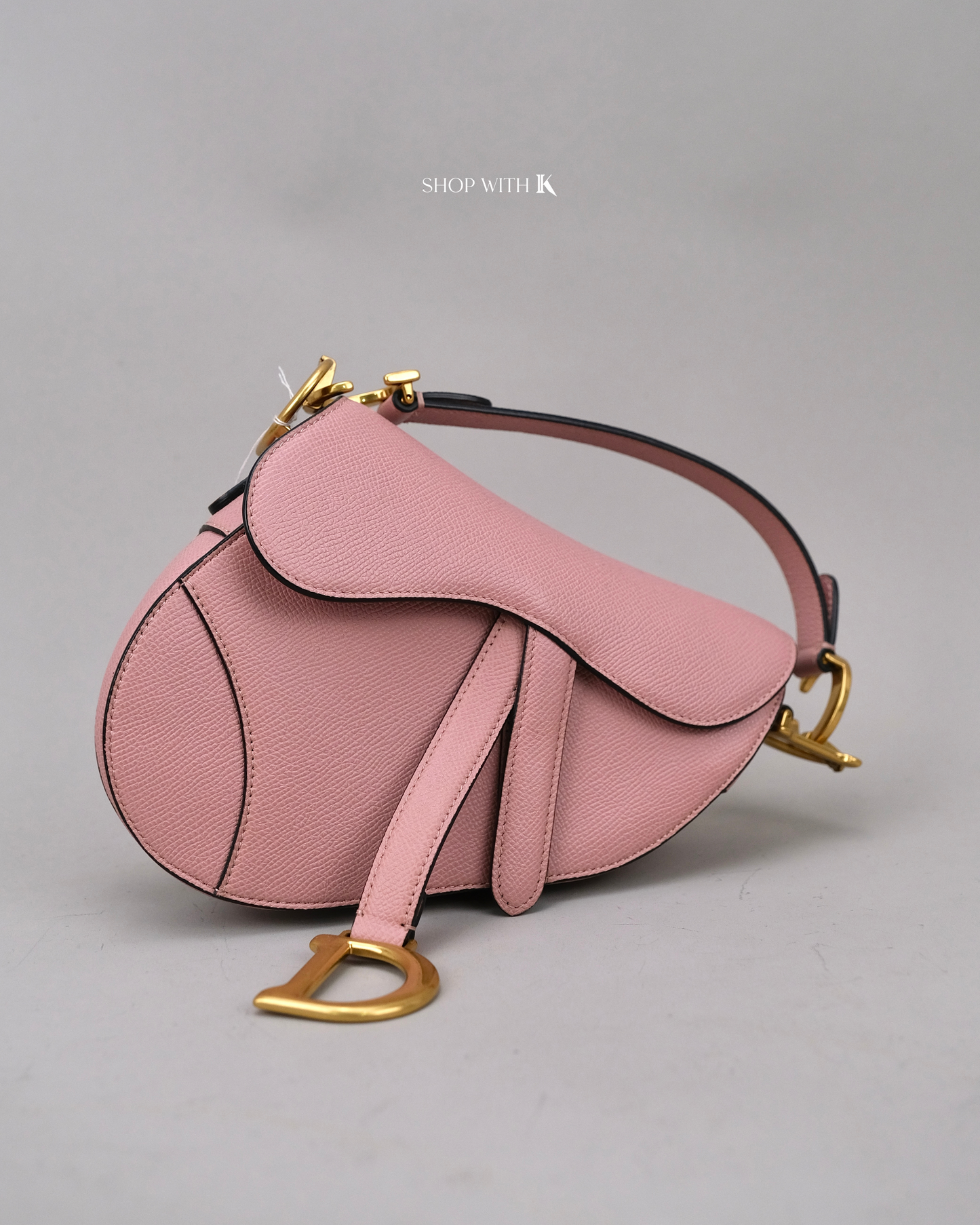Dior Mini Saddle Pink GHW