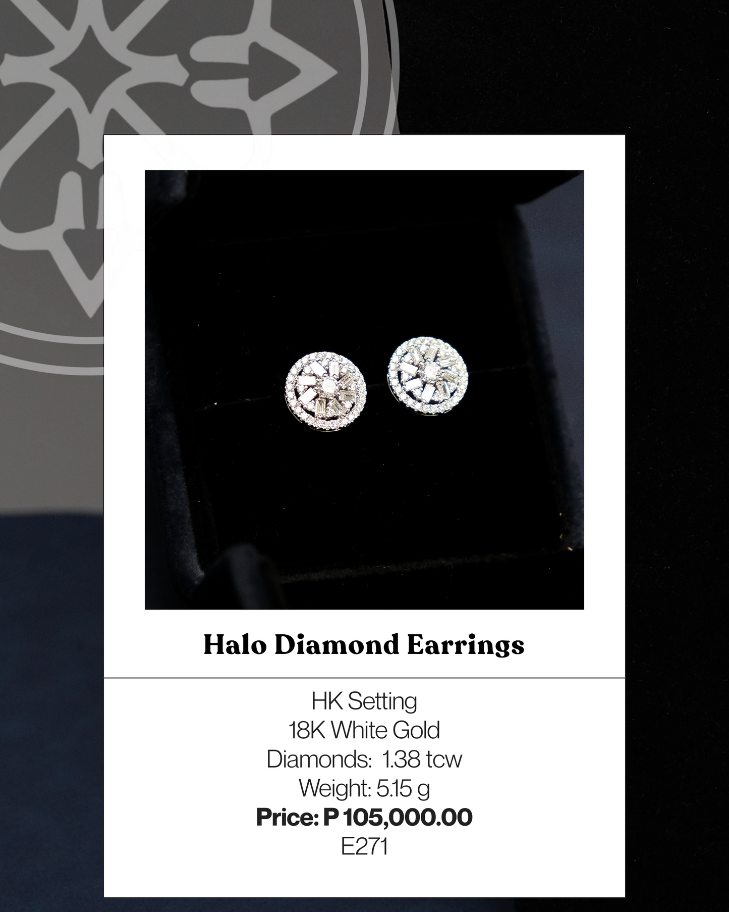 Halo Diamond Earrings