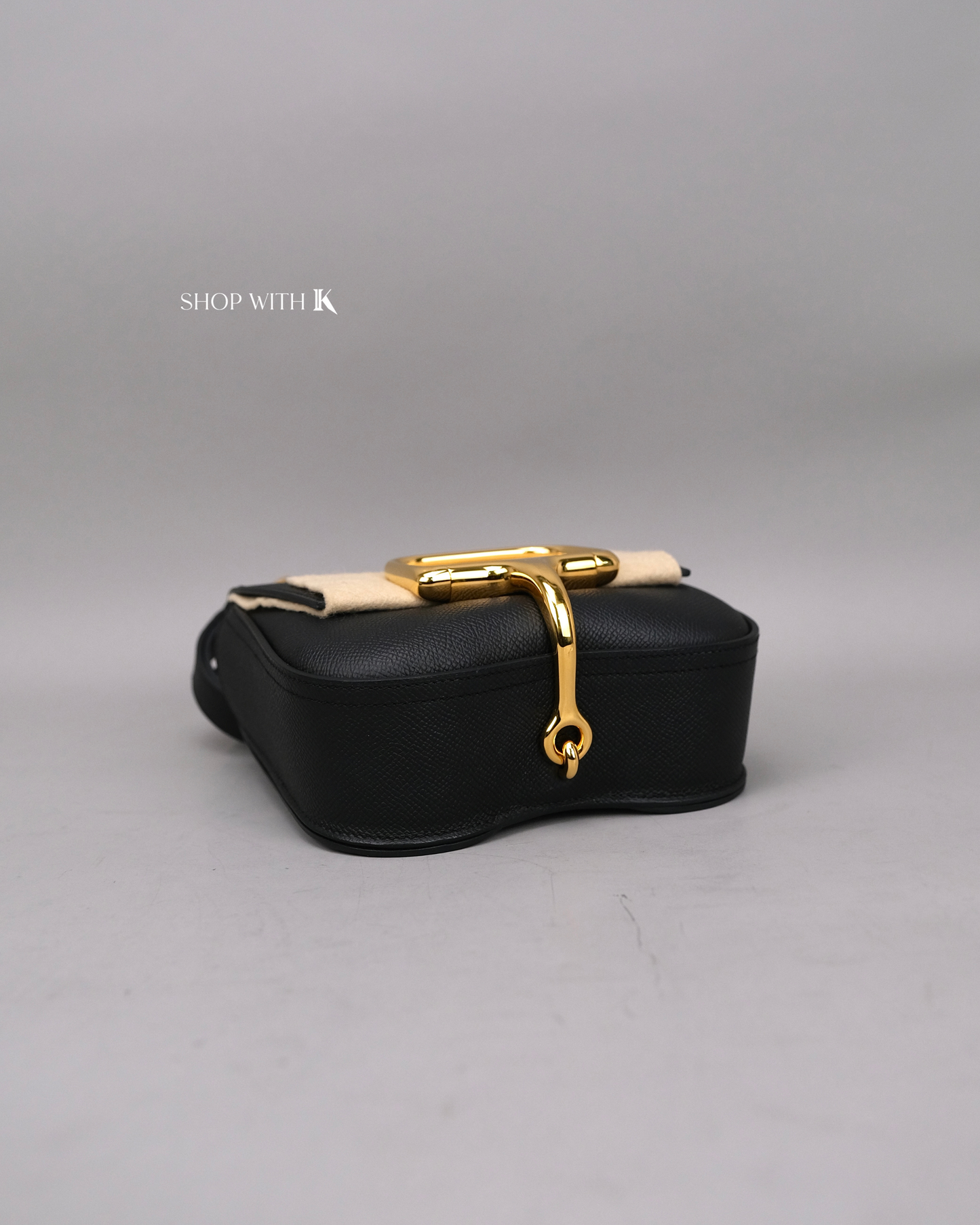 Hermes Mini Della Cavalleria Noir GHW
