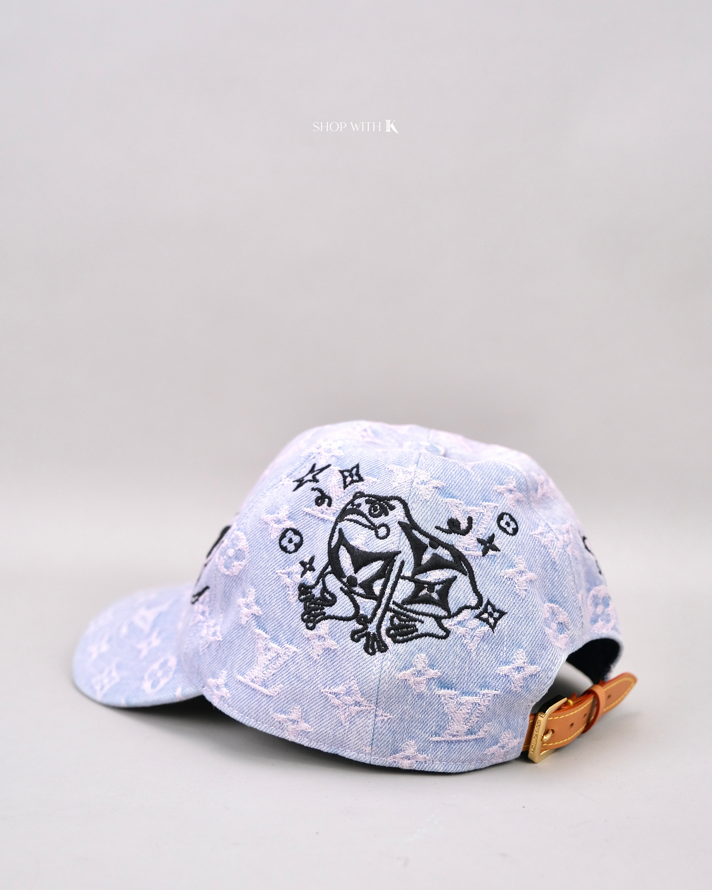 Louis Vuitton Cap Monogram Denim Pink