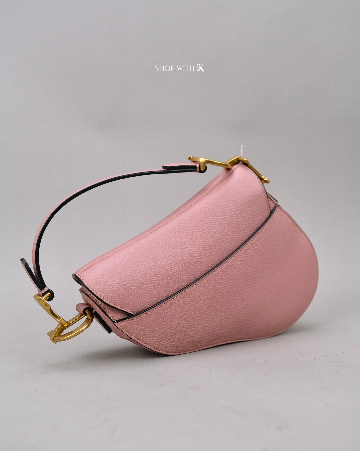 Dior Mini Saddle Pink GHW