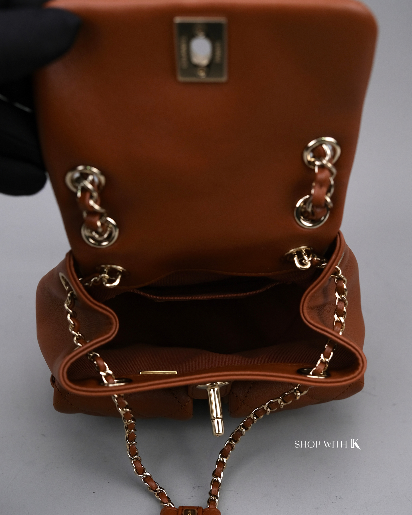 Chanel Duma Backpack Mini Caramel CGHW