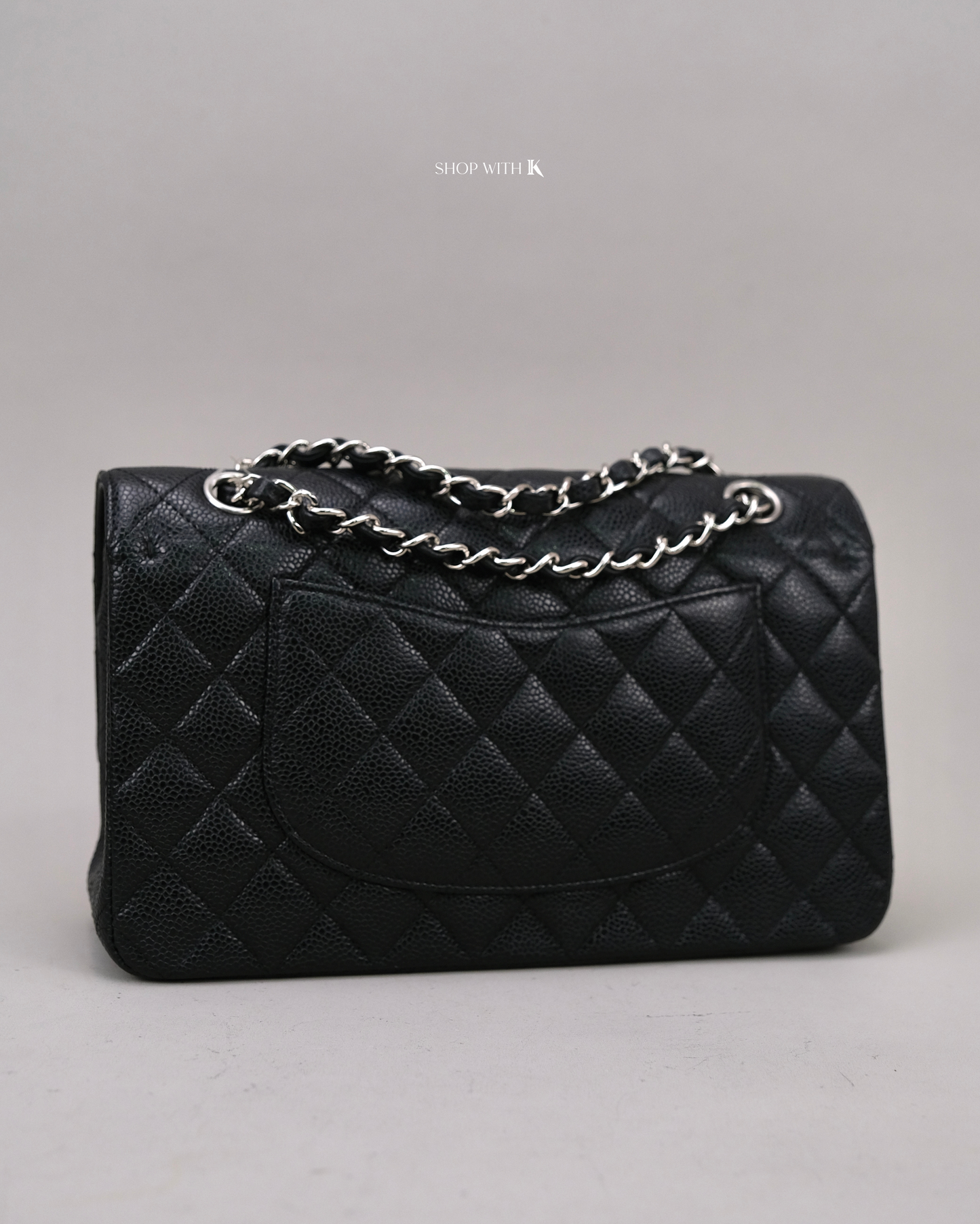 Chanel Classic Medium Flap Caviar Black SHW