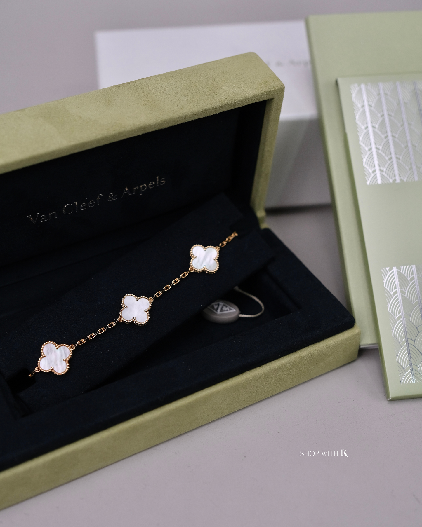 VCA Vintage Alhambra Mother of Pearl Bracelet - 5 motifs