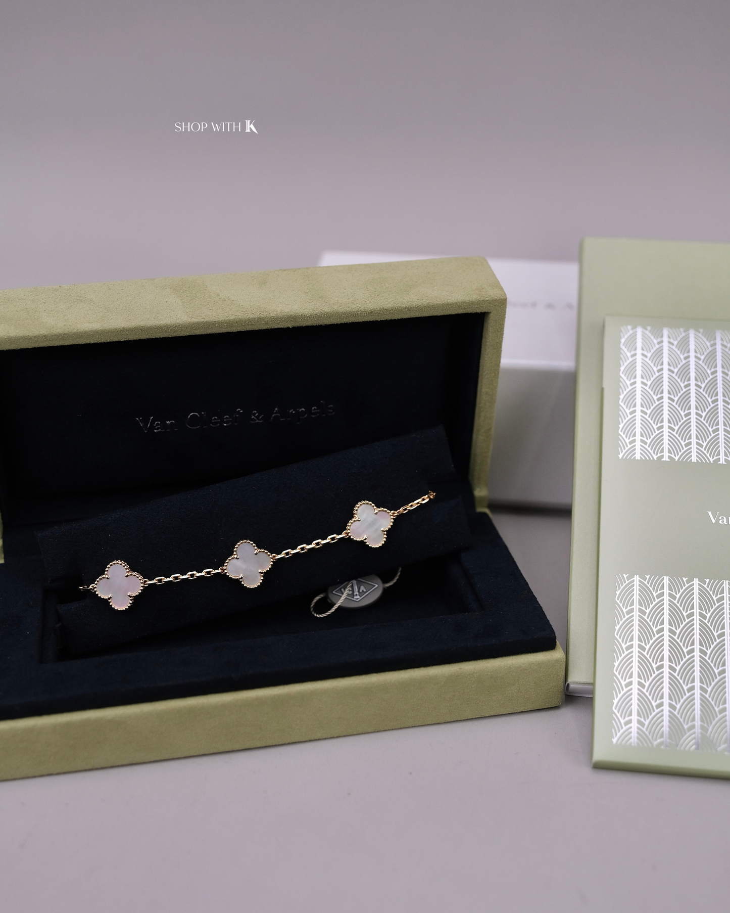 VCA Vintage Alhambra Mother of Pearl Bracelet - 5 motifs