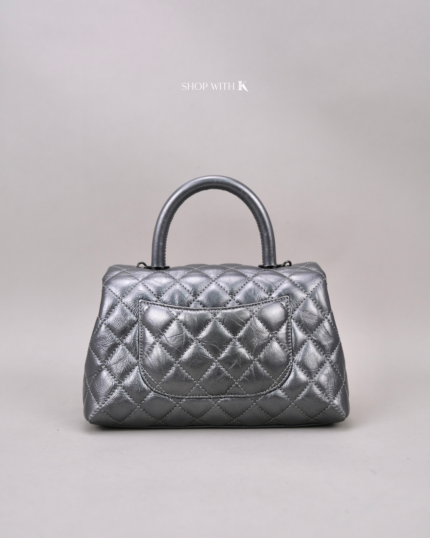 Chanel Small Coco Handle Silver