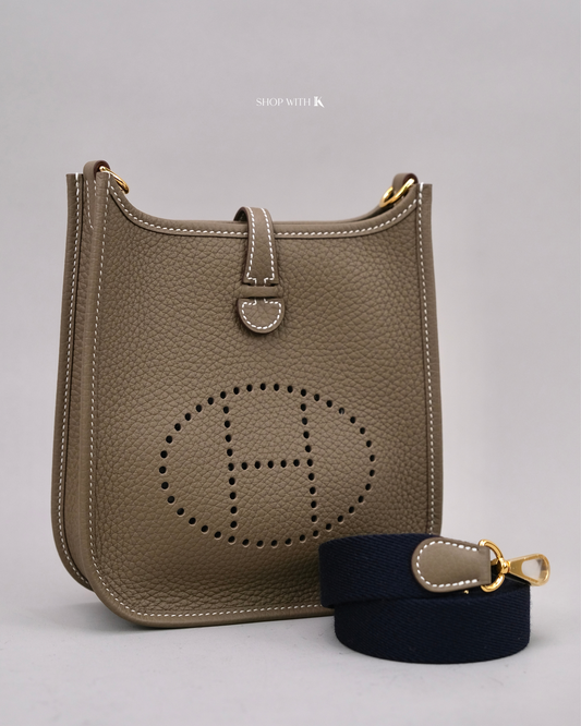 Hermes Evelyne TPM Etoupe GHW