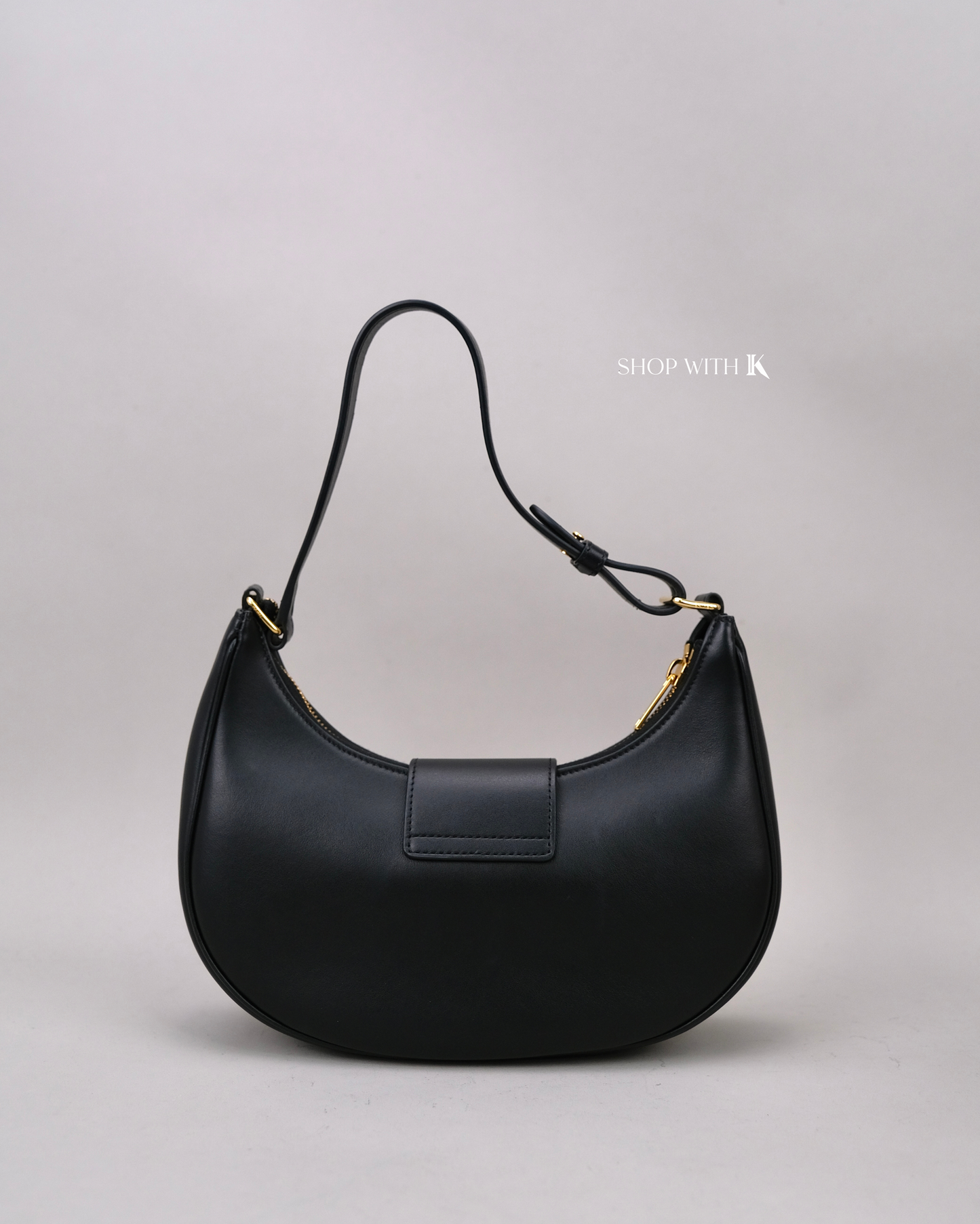 Celine Triomphe Hobo Black