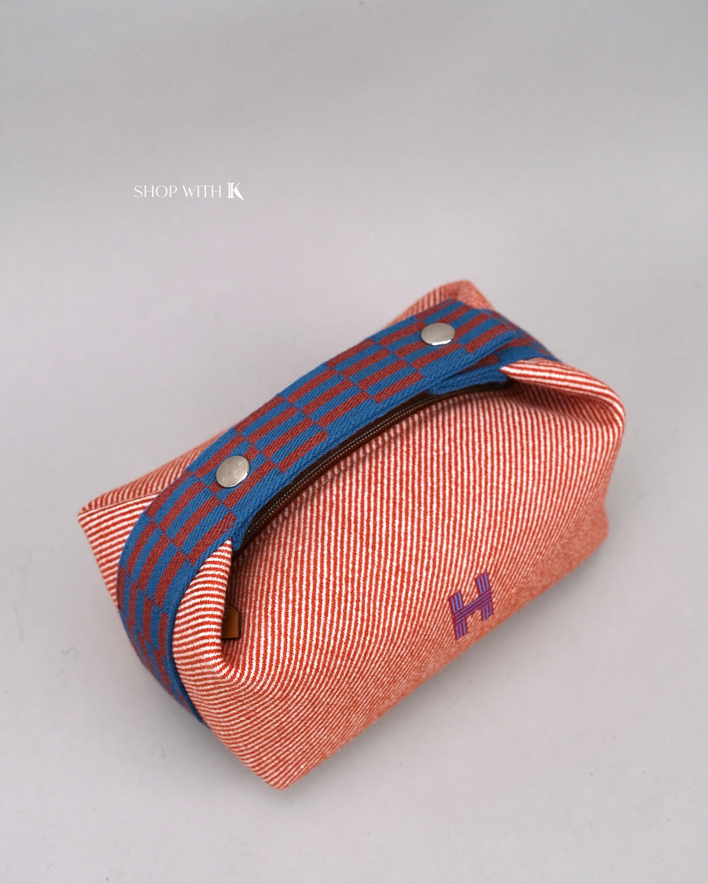 Hermes Bride A Brac Blue/Burgundy