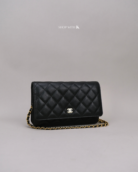 Chanel Classic Wallet on Chain Black GHW