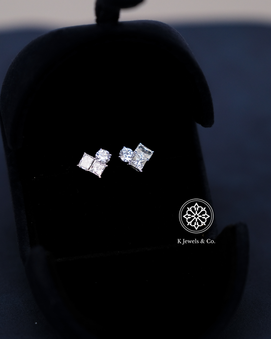 Multishape Cluster Earrings w/ GIA