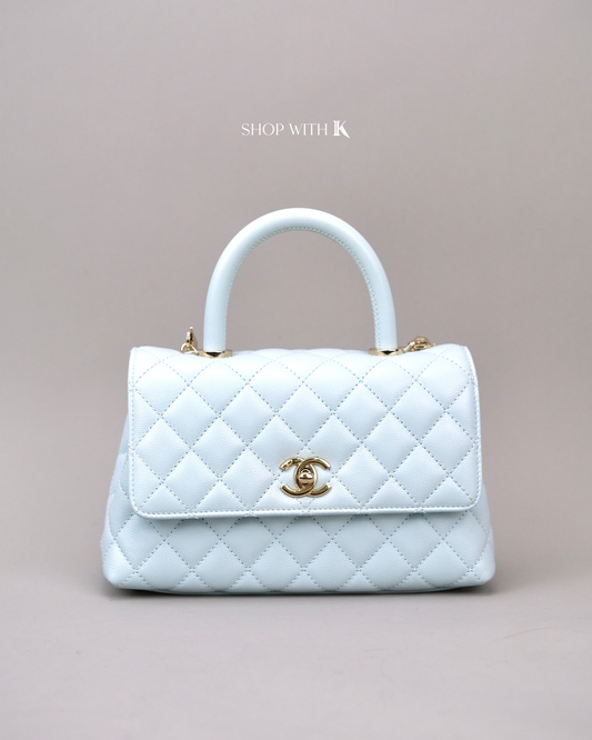 Chanel Small Coco Light Blue CGHW