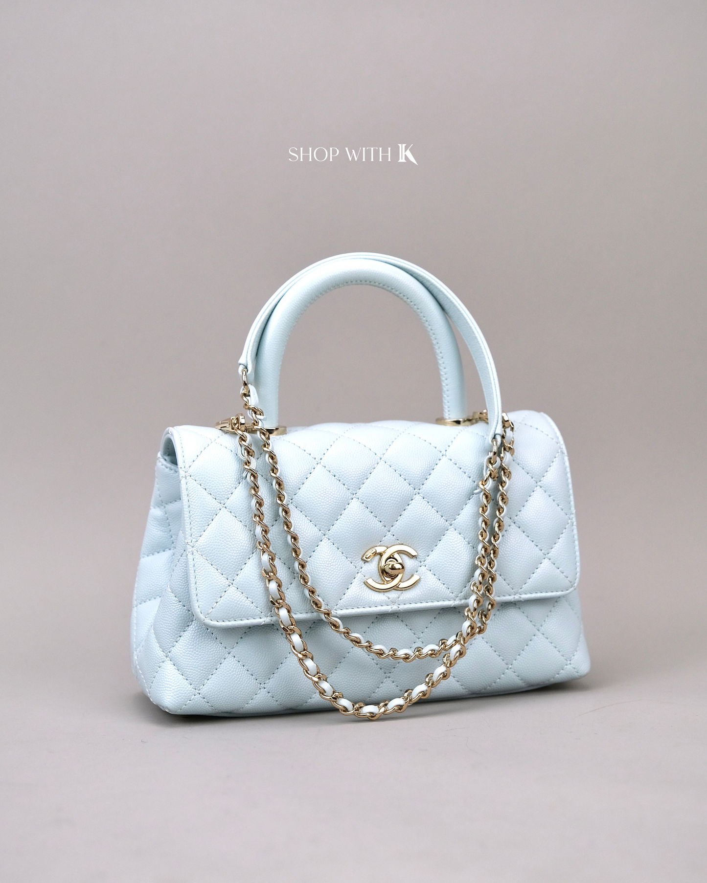 Chanel Small Coco Light Blue CGHW