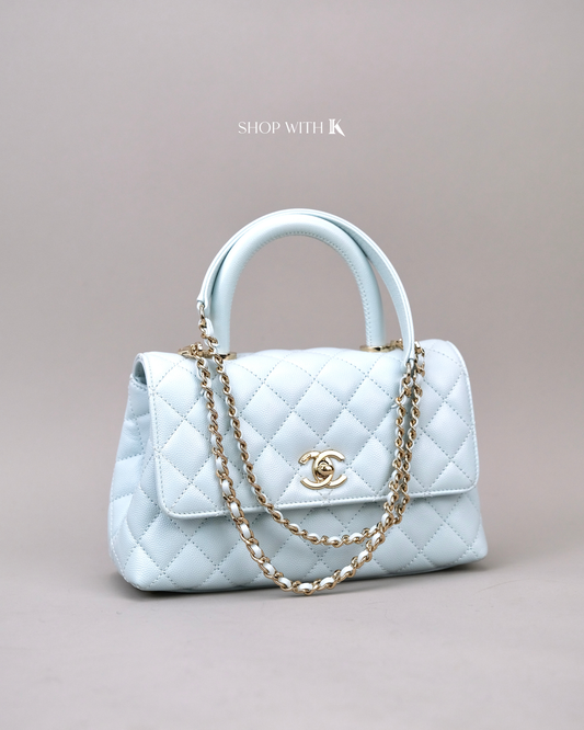Chanel Small Coco Light Blue CGHW