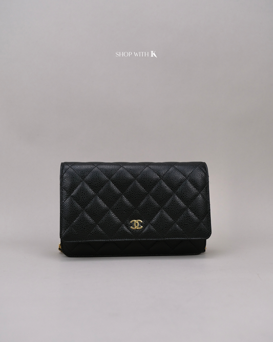 Chanel Classic Wallet on Chain Black GHW