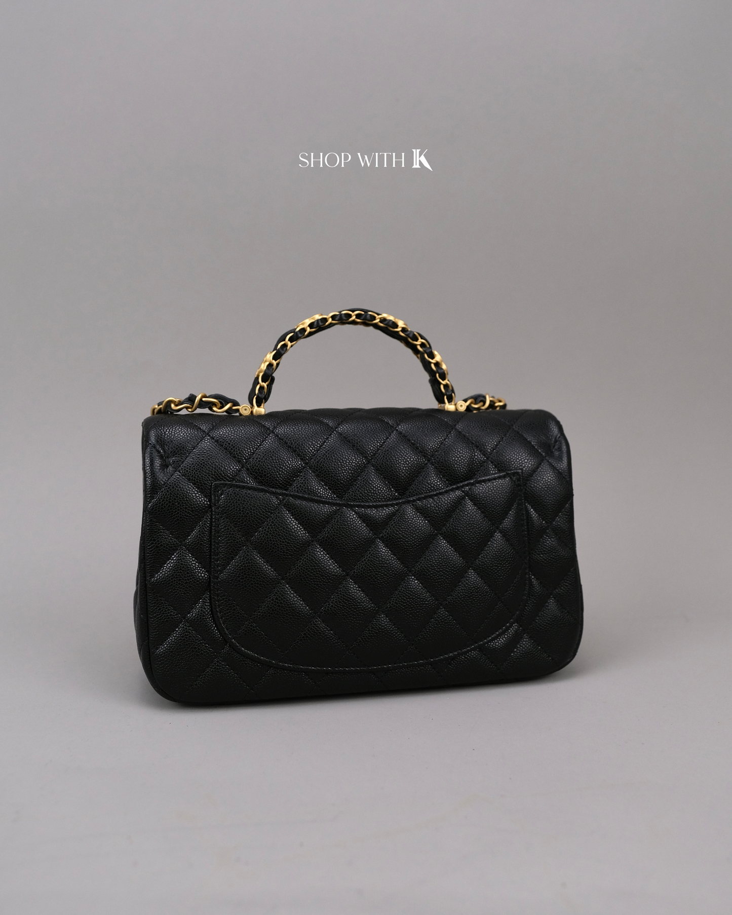 Chanel Small Top Handle Flap Black GHW