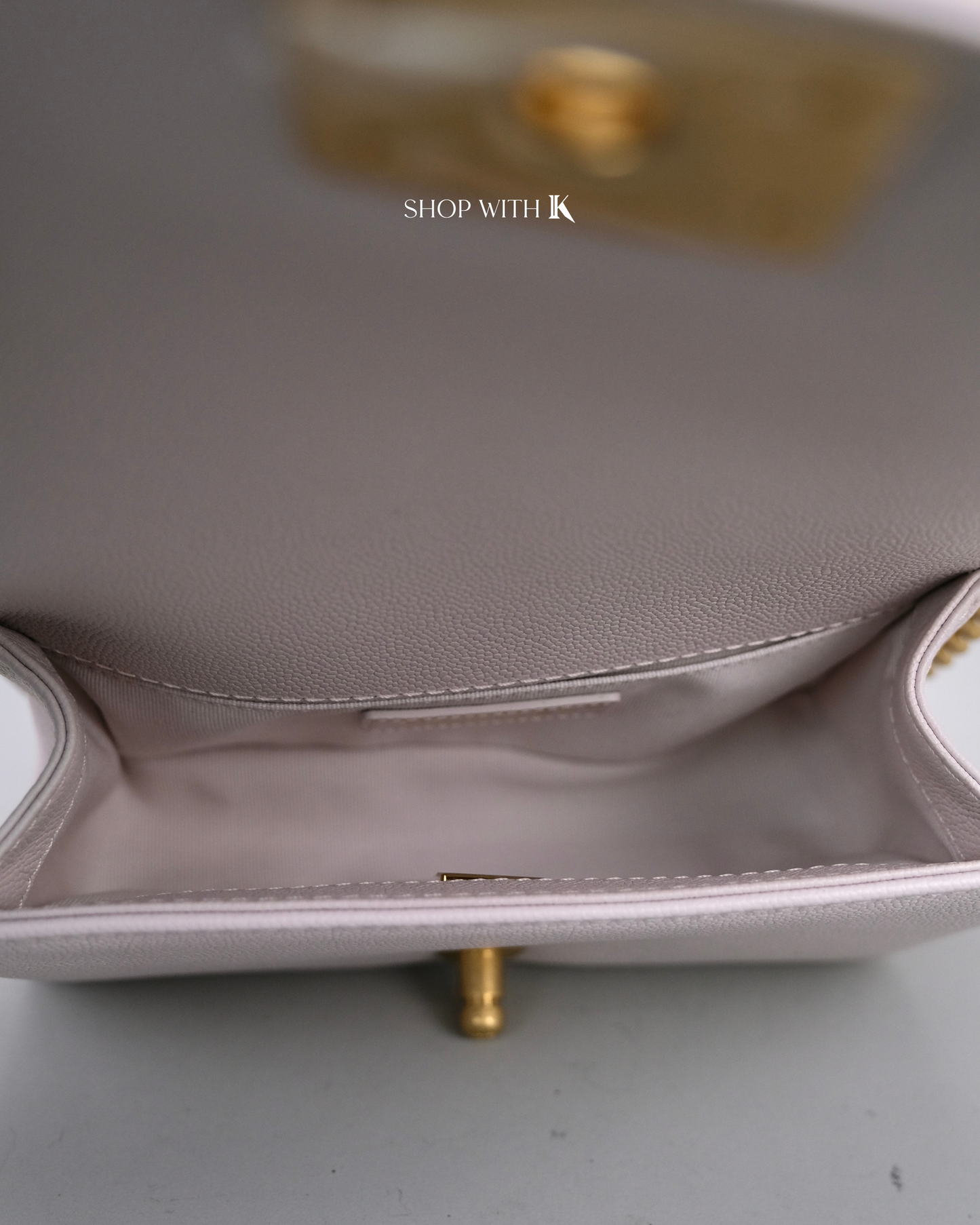 Chanel Boy Chain Around Flap Light Pink GHW