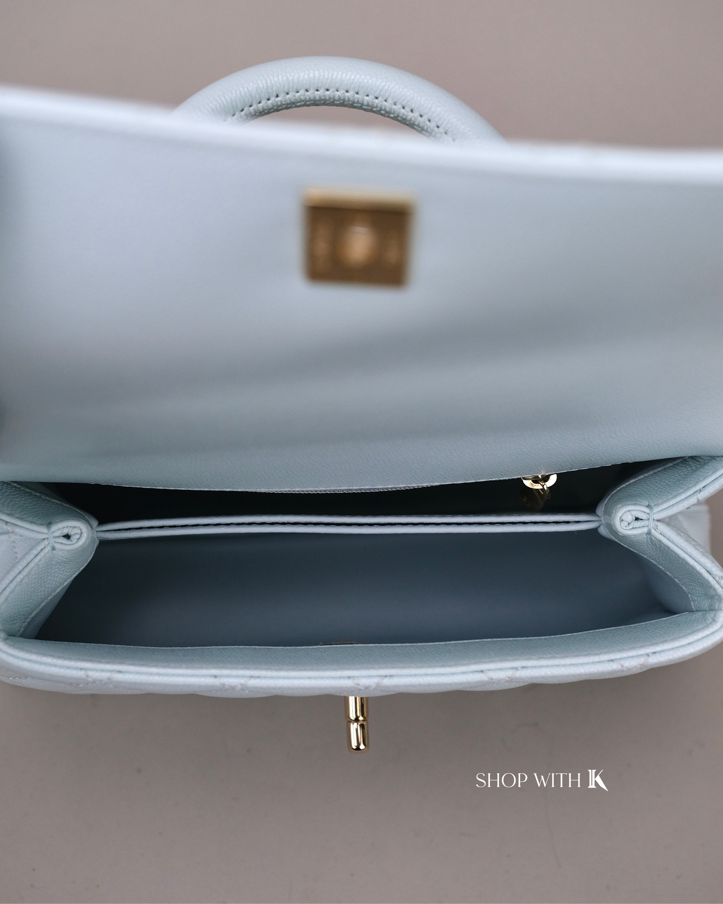 Chanel Small Coco Light Blue CGHW