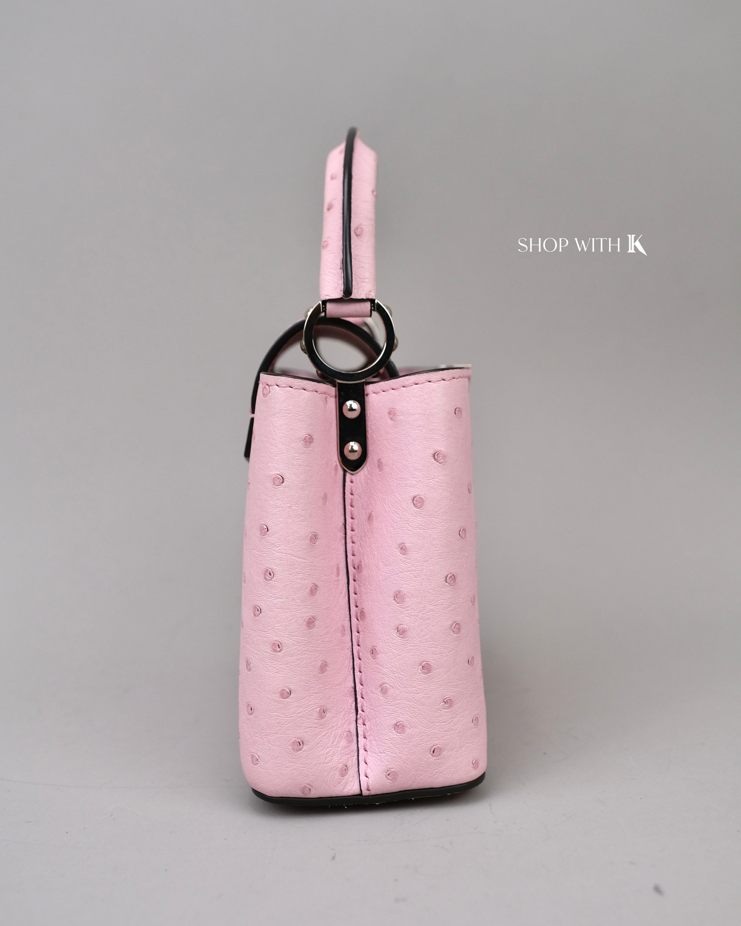 Louis Vuitton Mini Capucine Ostrich Pink