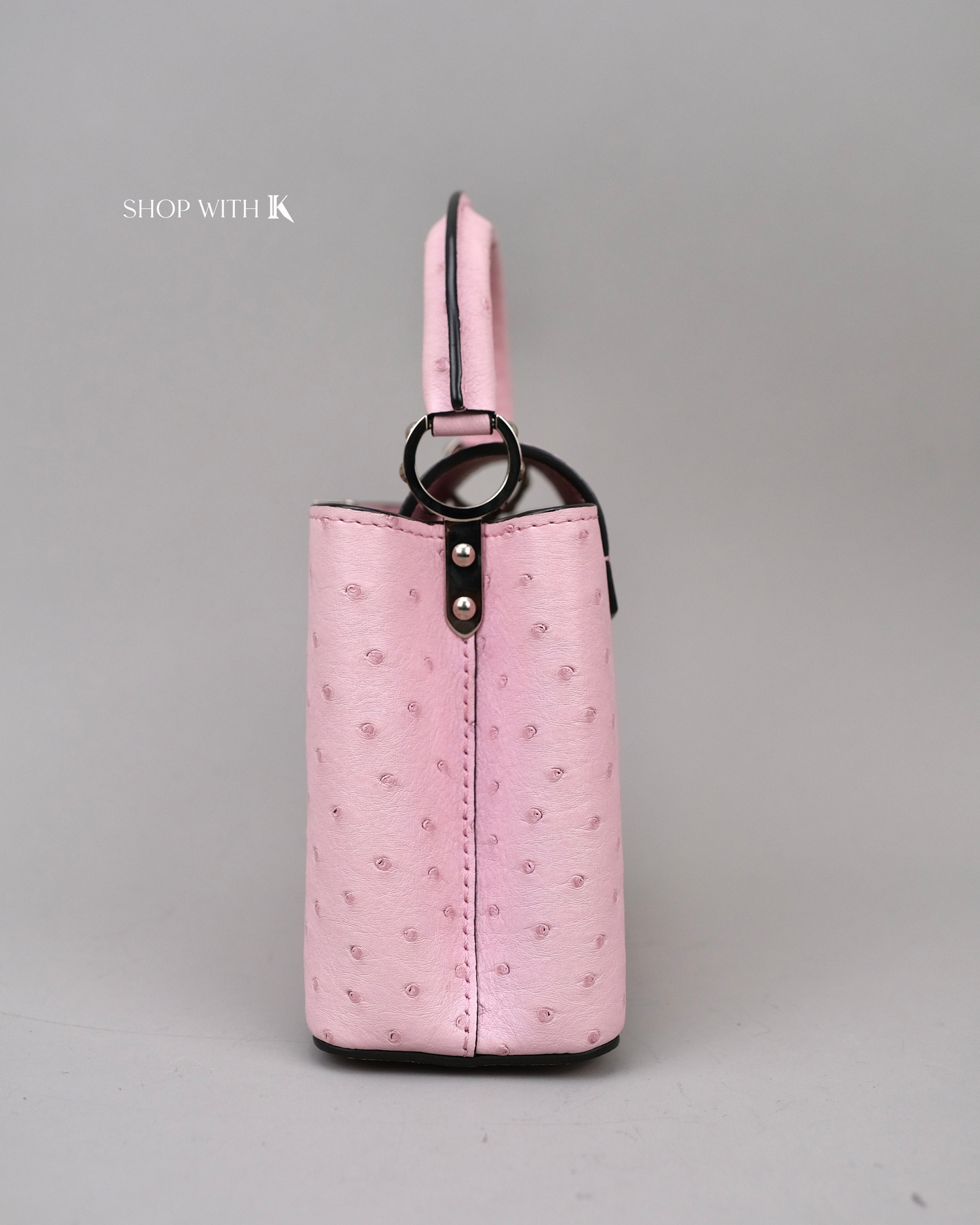 Louis Vuitton Mini Capucine Ostrich Pink