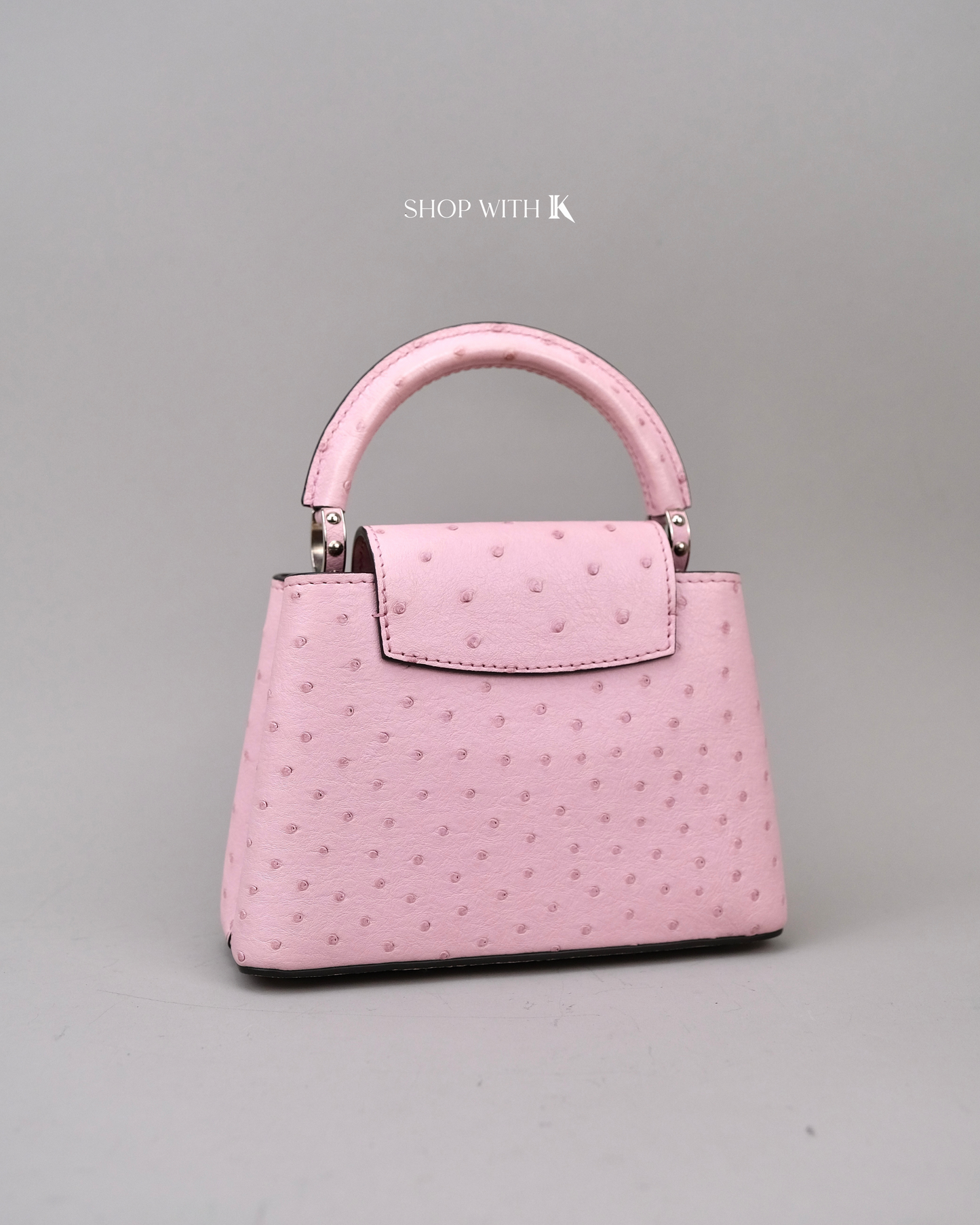 Louis Vuitton Mini Capucine Ostrich Pink