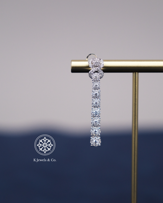 Dangling Diamond Earrings
