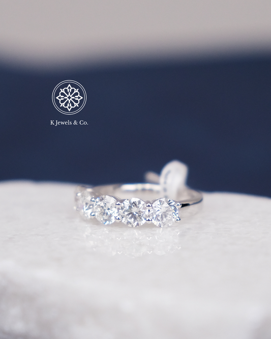 Half Eternity Round Diamond Ring