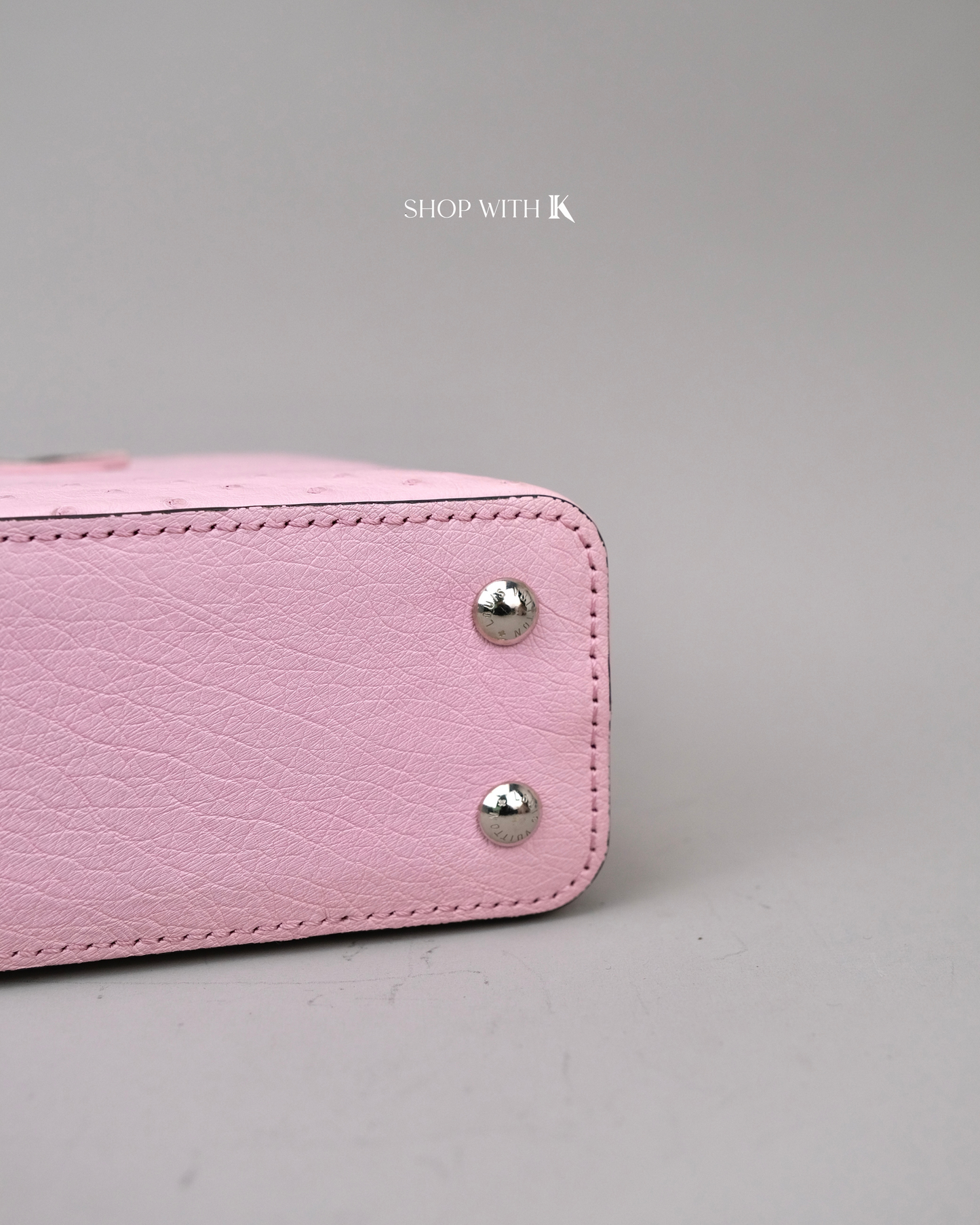 Louis Vuitton Mini Capucine Ostrich Pink