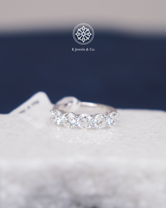 Half Eternity Round Diamond Ring