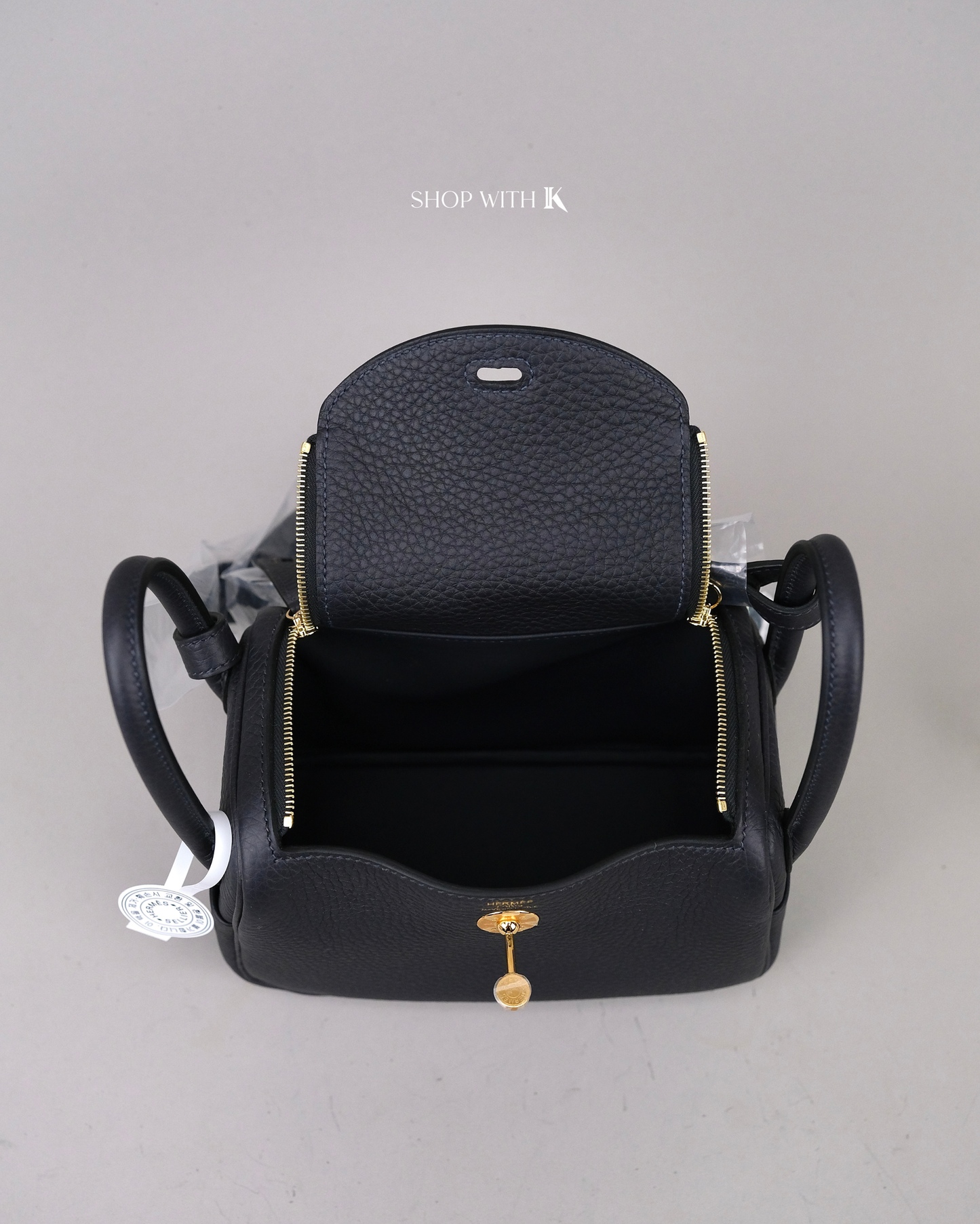 Hermes Mini Lindy Caban GHW
