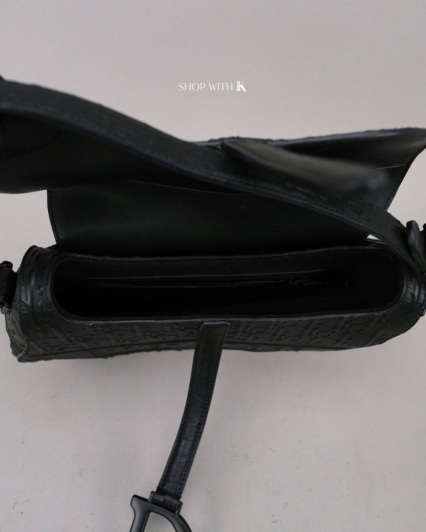 Dior Saddle Medium Black Oblique