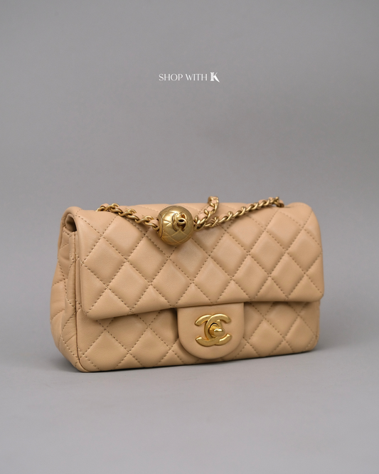 Chanel Mini Rectangle Pearl Crush Beige