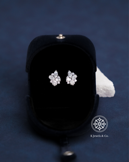 Cluster Multishape Earrings w/ GIA
