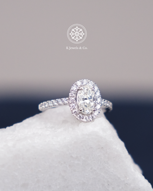 .80ct Oval Cut Diamond Ring w/ GIA