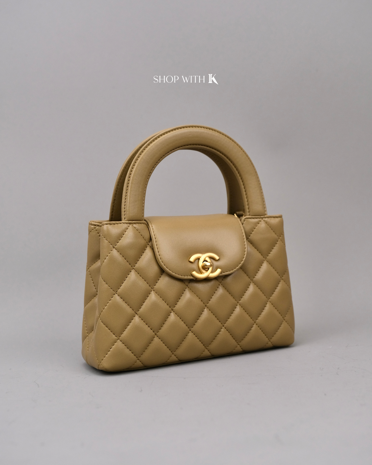 Chanel Mini Kelly Dark Beige GHW