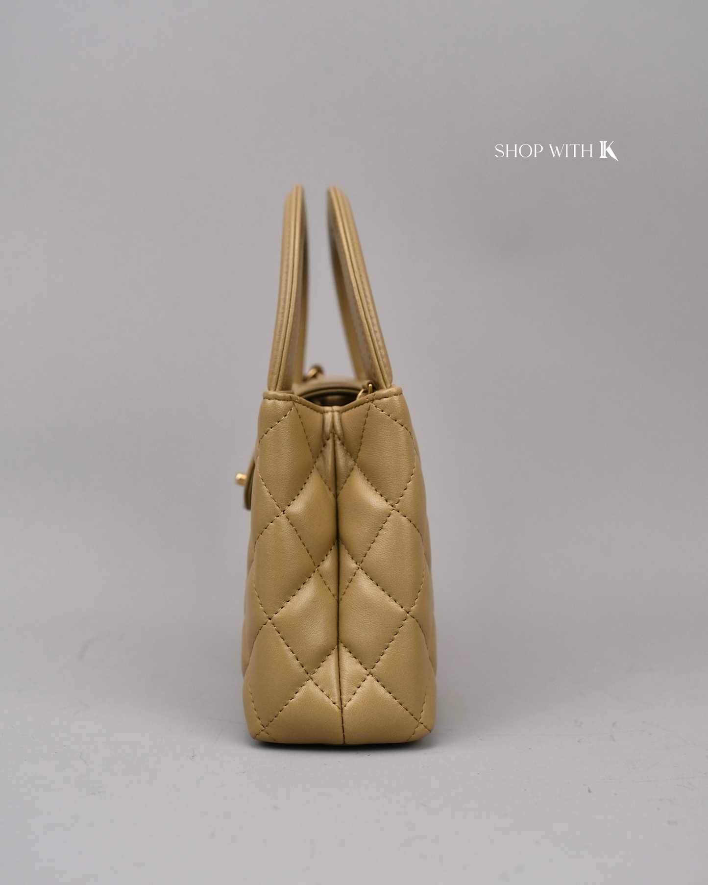 Chanel Mini Kelly Dark Beige GHW