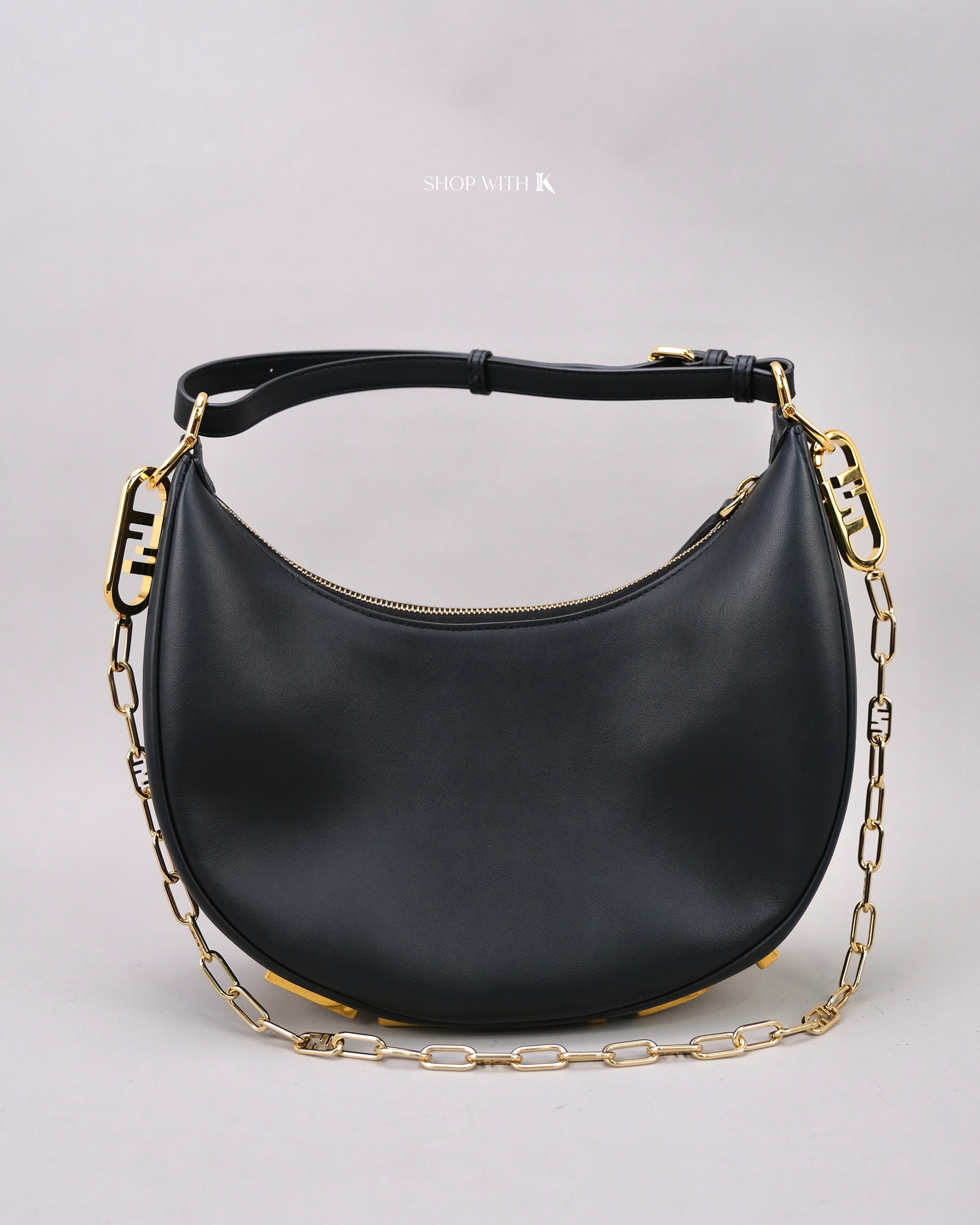 Fendi Fendigraphy Leather Black