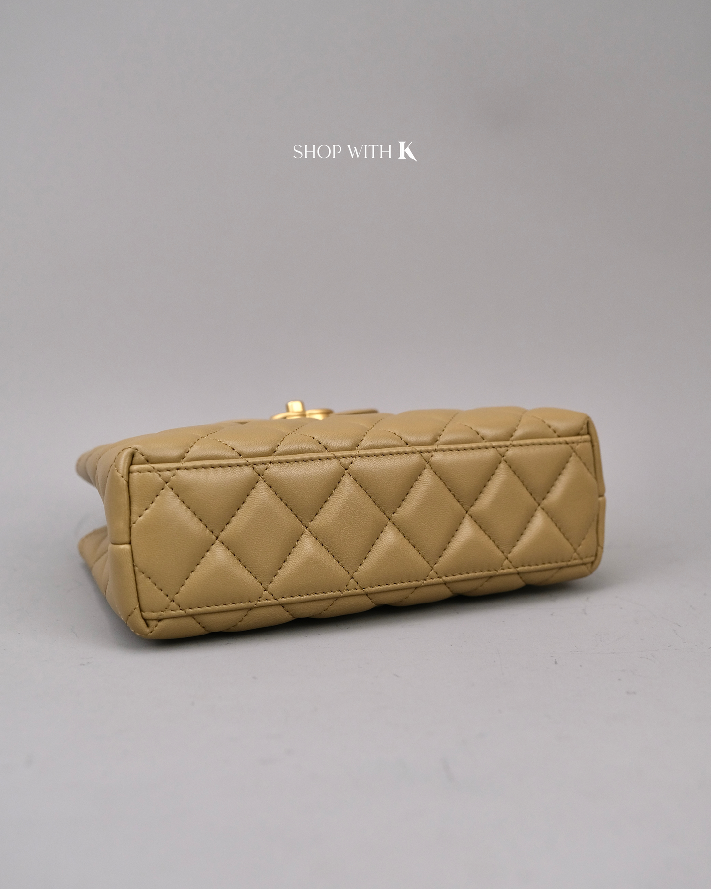 Chanel Mini Kelly Dark Beige GHW