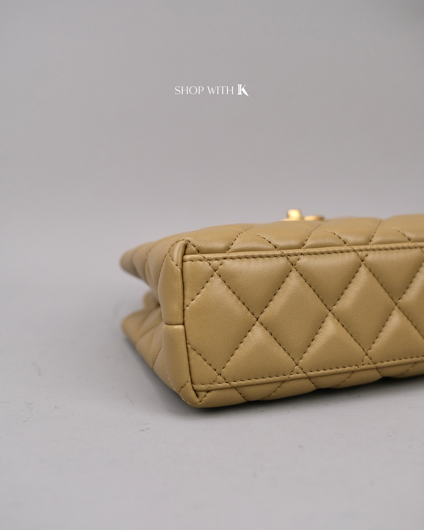 Chanel Mini Kelly Dark Beige GHW