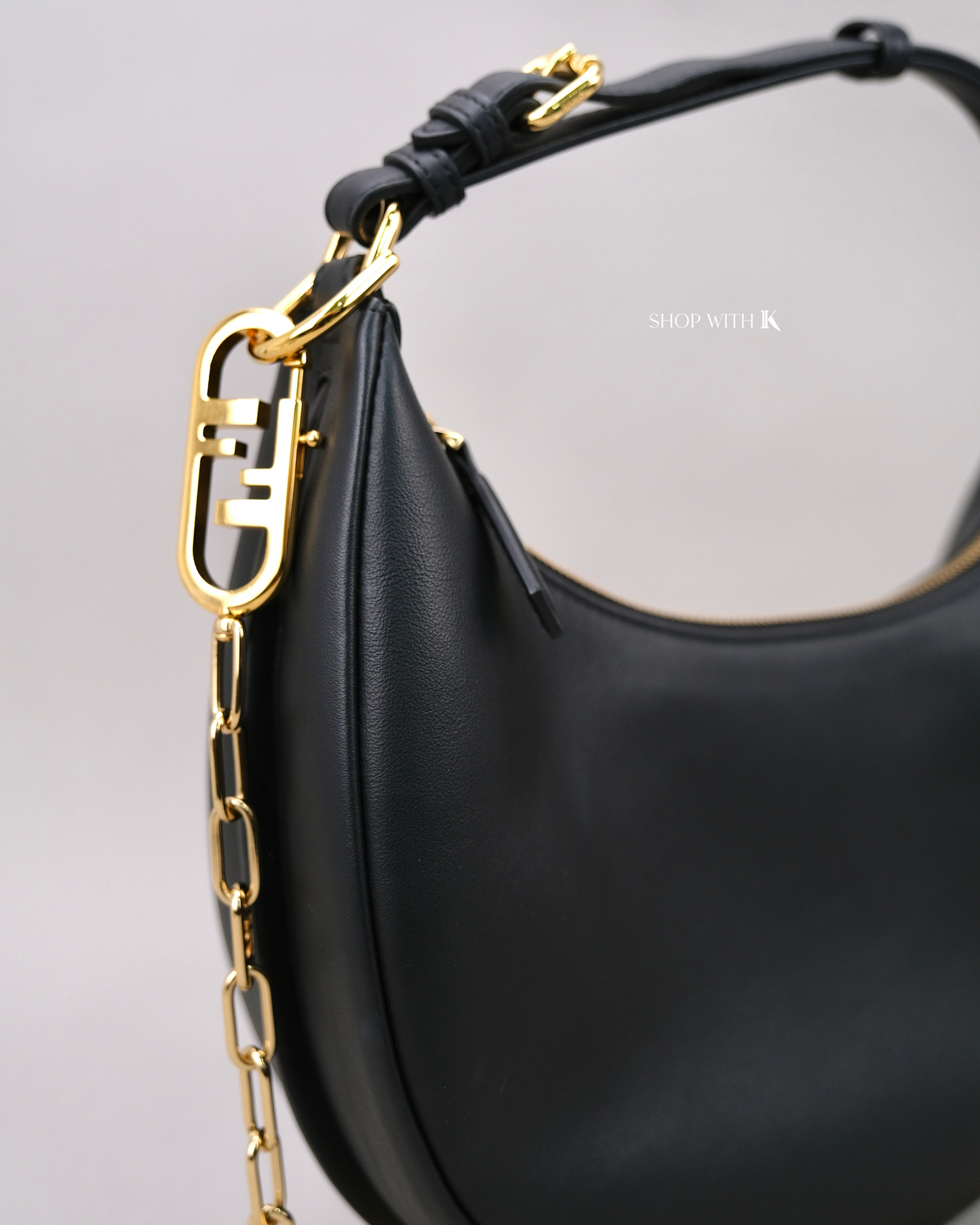 Fendi Fendigraphy Leather Black